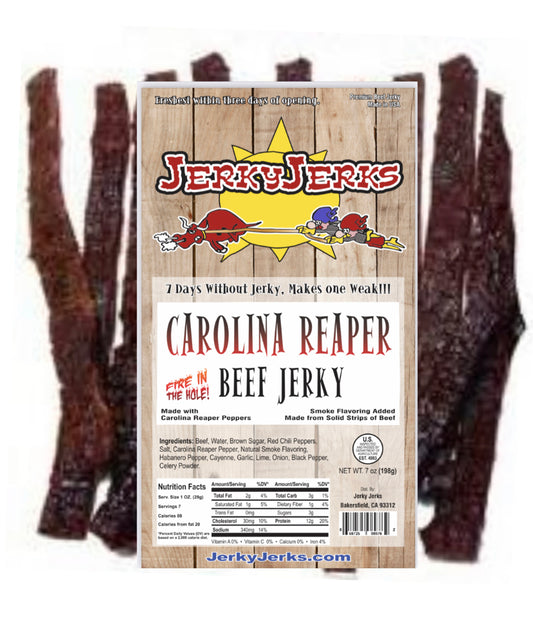 CAROLINA REAPER JERKY "Fire in the Hole" 7oz