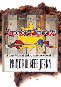 a PRIME RIB JERKY JERKS 7oz