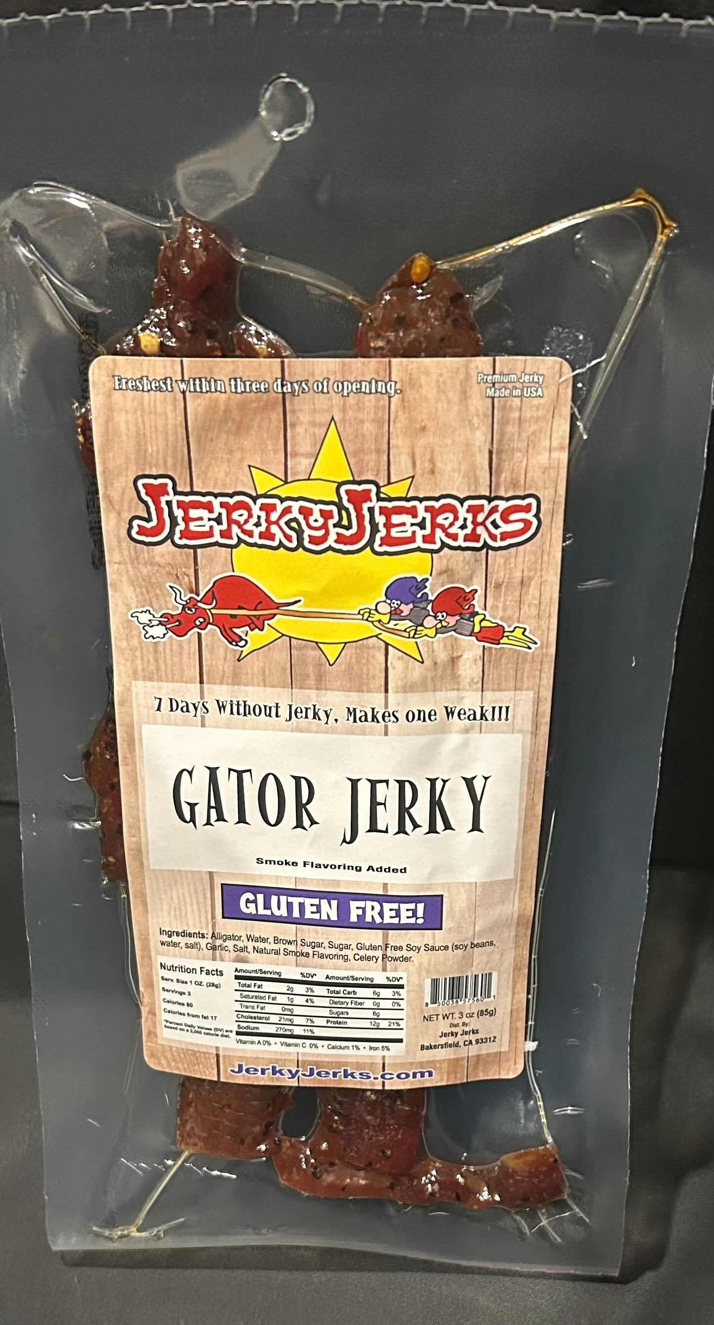EXOTIC ALIGATOR JERKY 3oz