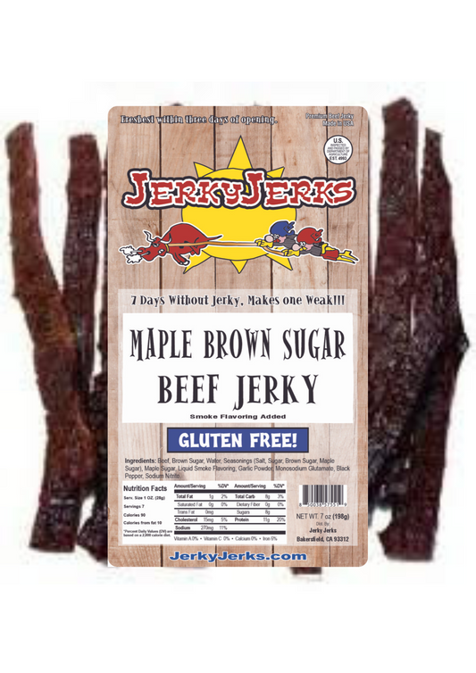 MAPLE BROWN SUGAR JERKYJERKS 7oz