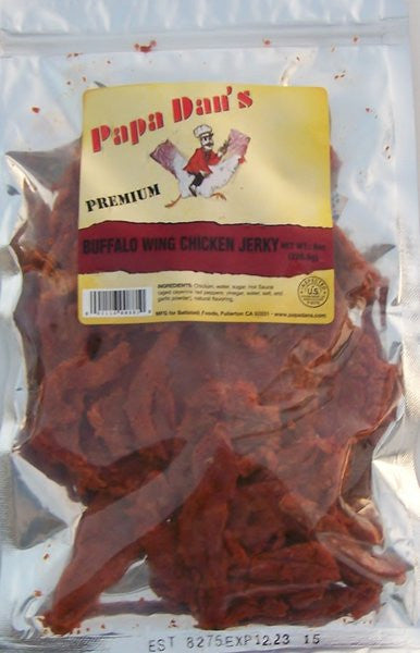 CHICKEN BUFFALO WING FLAVOR JERKY 8oz