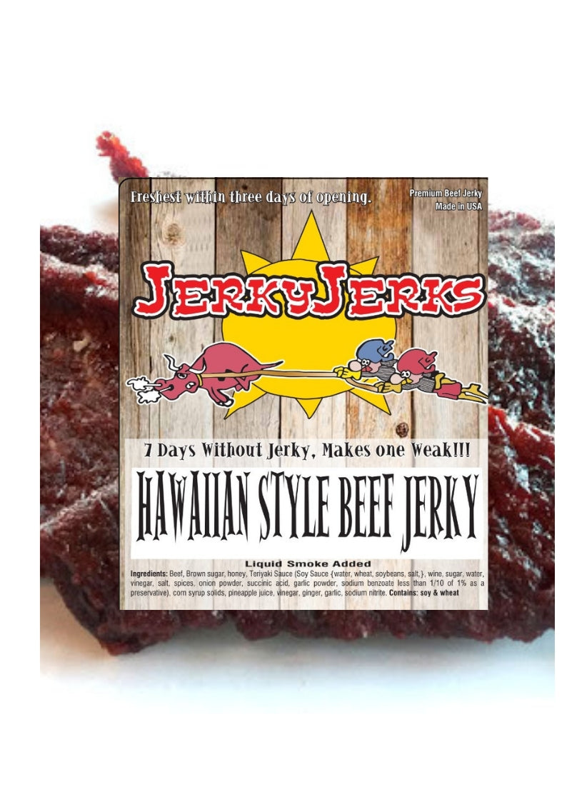 a HAWAIIAN STYLE BEEF JERKYJERKS 7oz