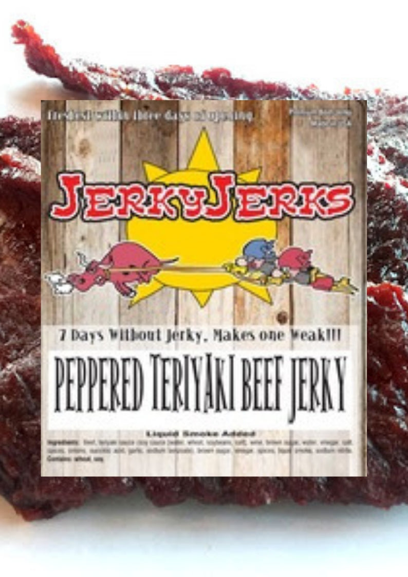 PEPPERED TERIYAKI JERKYJERKS 7oz