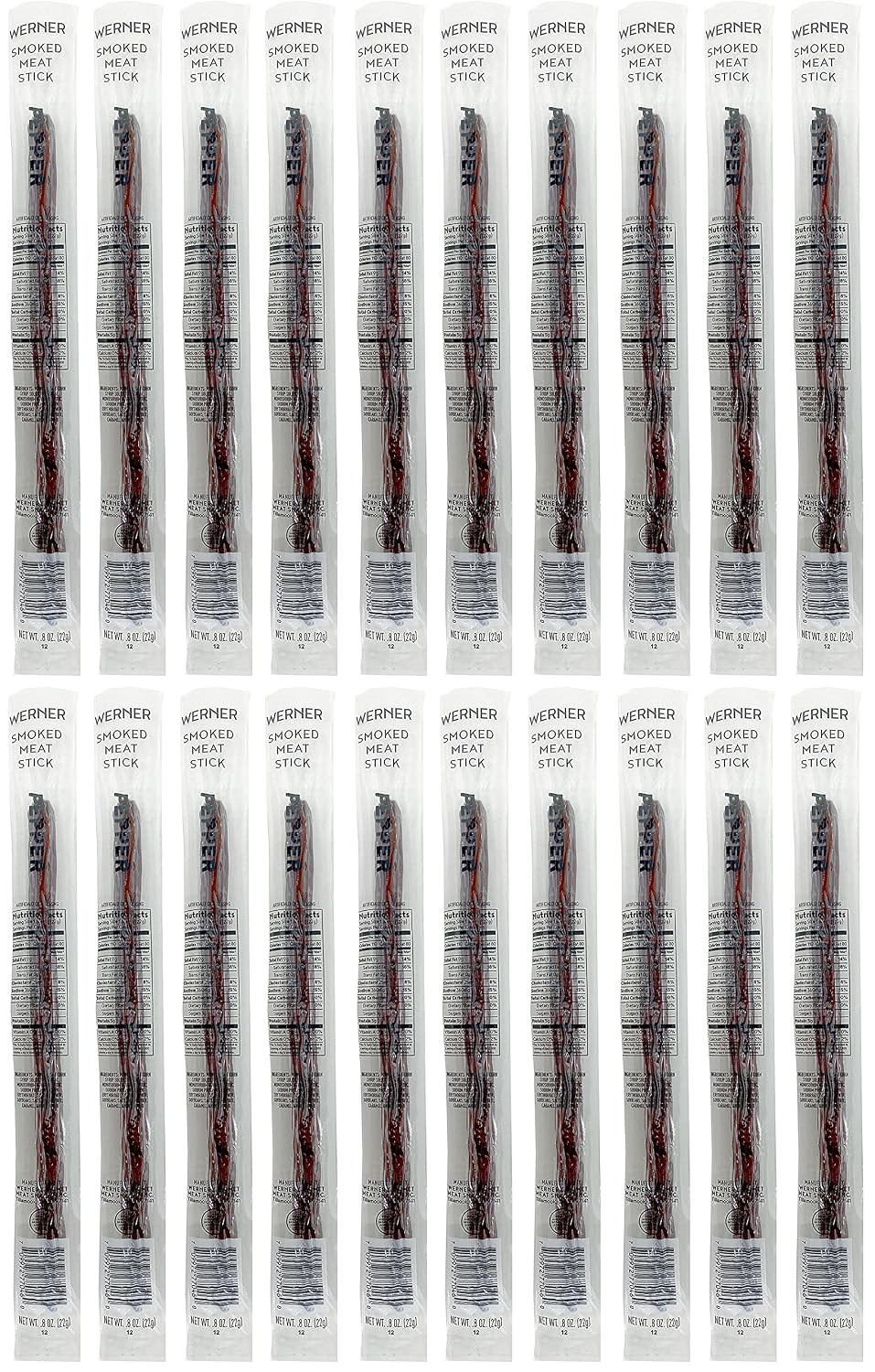 Peppered Meat Sticks Individually Wrapped Meat Sticks – 20 Ct