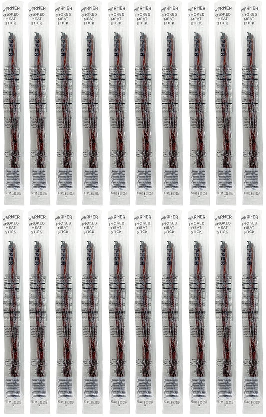 Peppered Meat Sticks Individually Wrapped Meat Sticks – 20 Ct